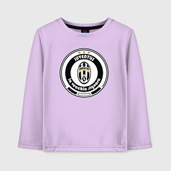Лонгслив хлопковый детский Juventus club, цвет: лаванда