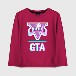 Детский лонгслив GTA в стиле glitch и баги графики