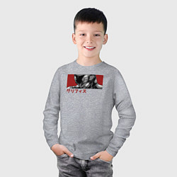 Лонгслив хлопковый детский Гриффит Фемто, цвет: меланж — фото 2