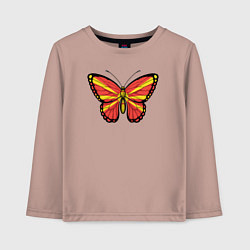 Детский лонгслив Бабочка Северная Македония
