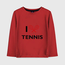 Детский лонгслив I Love Tennis