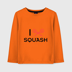 Детский лонгслив I Love Squash