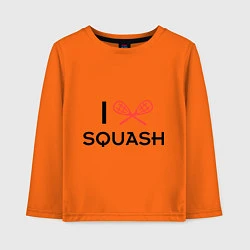 Детский лонгслив I Love Squash