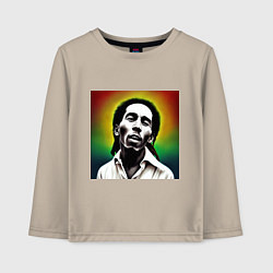 Детский лонгслив Боб Марли в традиционном триколоре