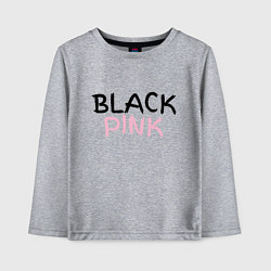 Лонгслив хлопковый детский Граффити BlackPink, цвет: меланж