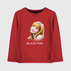 Лонгслив хлопковый детский Lisa Blackpink, цвет: красный