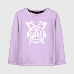 Лонгслив хлопковый детский Логотип Distraid - Викинг, цвет: лаванда