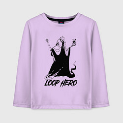 Лонгслив хлопковый детский Lich - Loop Hero, цвет: лаванда
