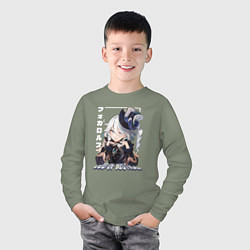 Лонгслив хлопковый детский God of Justice, цвет: авокадо — фото 2