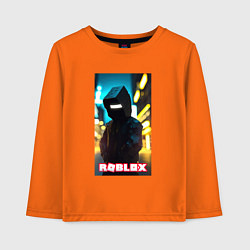 Лонгслив хлопковый детский Roblox cyberpunk, цвет: оранжевый