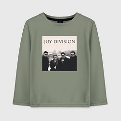 Лонгслив хлопковый детский Тру фанат Joy Division, цвет: авокадо