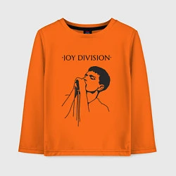 Лонгслив хлопковый детский Йен Кёртис Joy Division, цвет: оранжевый