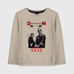 Лонгслив хлопковый детский Depeche Mode 2023 Memento Mori - Dave & Martin 03, цвет: миндальный