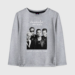 Лонгслив хлопковый детский Depeche Mode World Violation Tour Band, цвет: меланж