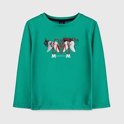 Лонгслив хлопковый детский Depeche Mode - Memento Mori Angels, цвет: зеленый