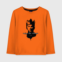 Лонгслив хлопковый детский Dave Gahan - Enjoy The Silence, цвет: оранжевый