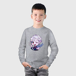 Лонгслив хлопковый детский Миленький Астарион - Балдурс Гейт 3, цвет: меланж — фото 2