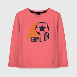 Детский лонгслив Game on football