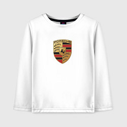 Лонгслив хлопковый детский Porsche sport auto, цвет: белый