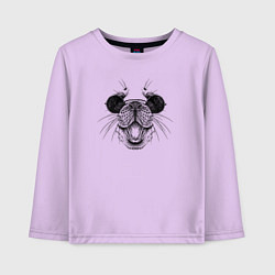 Детский лонгслив Морда морского котика в очках