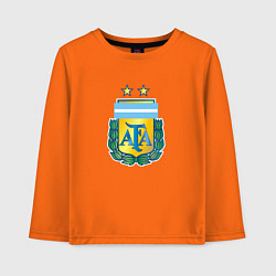 Лонгслив хлопковый детский Аргентина клуб, цвет: оранжевый