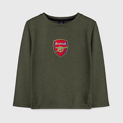 Лонгслив хлопковый детский Arsenal fc sport club, цвет: меланж-хаки