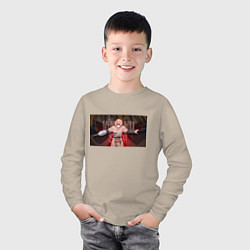 Лонгслив хлопковый детский Vinland Saga Торфинн, цвет: миндальный — фото 2