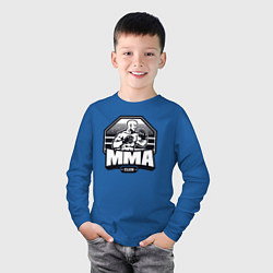 Лонгслив хлопковый детский MMA club, цвет: синий — фото 2