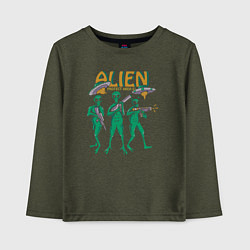 Детский лонгслив Alien area