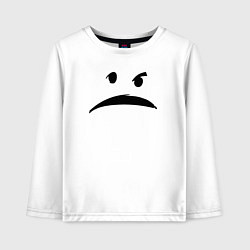 Лонгслив хлопковый детский Привидение с мотором, цвет: белый