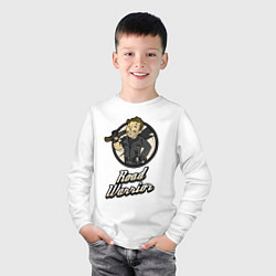 Лонгслив хлопковый детский Vault mad Max, цвет: белый — фото 2