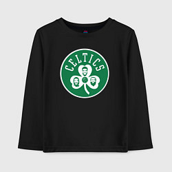 Лонгслив хлопковый детский Celtics players, цвет: черный