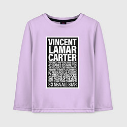 Лонгслив хлопковый детский Vince Carter, цвет: лаванда
