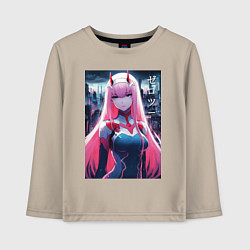 Детский лонгслив Darling in the Franxx - zero two - ai art