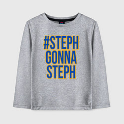 Лонгслив хлопковый детский Steph gonna Steph, цвет: меланж