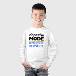 Лонгслив хлопковый детский Depeche Mode - Some Great Reward, цвет: белый — фото 2
