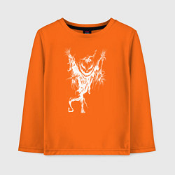 Лонгслив хлопковый детский Хэллоуинское пугало, цвет: оранжевый