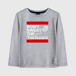 Детский лонгслив Dont sweat the Technics