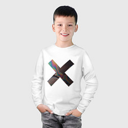 Лонгслив хлопковый детский Крестик, цвет: белый — фото 2