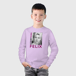 Лонгслив хлопковый детский Felix funart, цвет: лаванда — фото 2