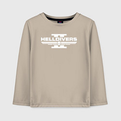 Лонгслив хлопковый детский Helldivers 2: Logo, цвет: миндальный
