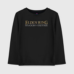 Лонгслив хлопковый детский Elden ring shadow of the erdtree logo, цвет: черный