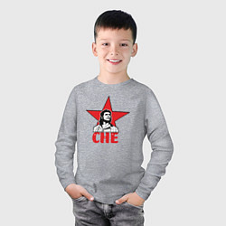 Лонгслив хлопковый детский Che Guevara star, цвет: меланж — фото 2