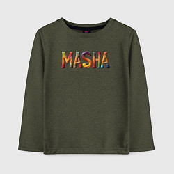 Лонгслив хлопковый детский Masha yarn, цвет: меланж-хаки