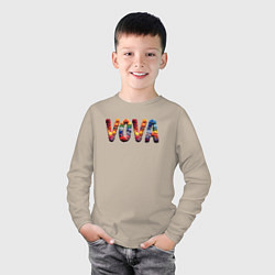 Лонгслив хлопковый детский Vova yarn art, цвет: миндальный — фото 2