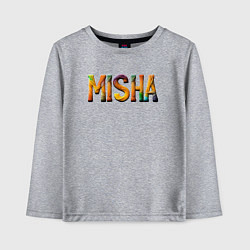 Лонгслив хлопковый детский Misha yarn art, цвет: меланж