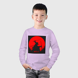 Лонгслив хлопковый детский Охотник на пиратов Зоро Ророноа, цвет: лаванда — фото 2
