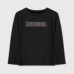 Лонгслив хлопковый детский Hunter, цвет: черный