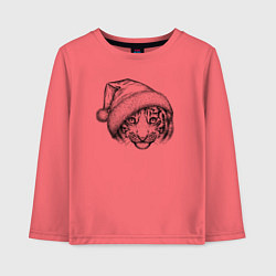 Детский лонгслив Новогодний тигренок