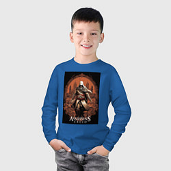 Лонгслив хлопковый детский Assassins creed древний Рим, цвет: синий — фото 2